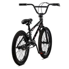 AVASTA 20 Inch Kid Freestyle BMX Bicycle for Beginner Riders with Steel Frame, Single Speed Drivetrain, and Rear Caliper Brakes, Ages 8 & Up, Black