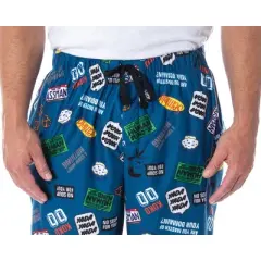 Seinfeld TV Series Men's Allover Themed Pattern Adult Sleep Pajama Pants
