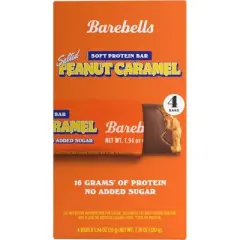 Barebells Soft Protein Bars - Salted Peanut Caramel - 7.76oz/4pk