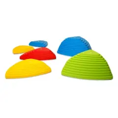JumpOff Jo RockSteady Balance Stepping Stones for Kids, Promotes Balance & Coordination, Set of 6 Balance Blocks, Tall Set