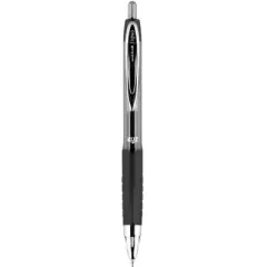 uni 207 Retractable Gel Pen, 0.7 mm Medium Tip, Black, Pack of 36