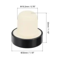Unique Bargains Rubber Aluminum T-shaped Reusable Sealing Wine Bottle Stopper 12 Pcs