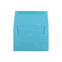 JAM Paper A2 Colored Invitation Envelopes 4.375x5.75 Blue Recycled WDBH600H