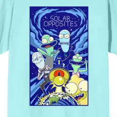 Solar Opposites Group Art Crew Neck Short Sleeve Celadon Women's T-shirt