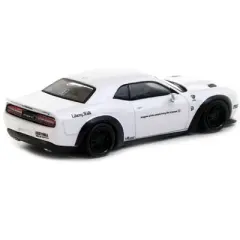 Dodge Challenger SRT Hellcat "LB-WORKS - Lamley Special Edition" White "Global64" Series 1/64 Diecast Model Car by Tarmac Works