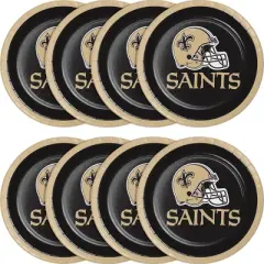 24ct New Orleans Saints Football Dessert Plates