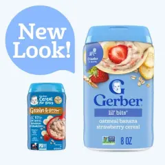 Gerber Baby Food Stage 3 Oatmeal Banana Strawberry Baby Cereal - 8oz