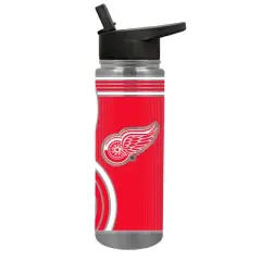 NHL Detroit Red Wings 24oz Thirst Hydration Water Bottle