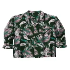 KS Island by KingSize Men's Big & Tall  printed rayon long-sleeve shirt