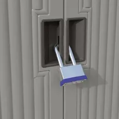 Suncast Backyard Oasis 130-Gallon Outdoor Storage Shed Basic Unit with Adjustable Shelf for Garden, Patio, Backyard, yard, or Pool Supplies, Dove Gray