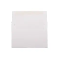 JAM Paper A7 Strathmore Invitation Envelopes 5.25 x 7.25 Bright White Linen Bulk 250/Box (191189H)