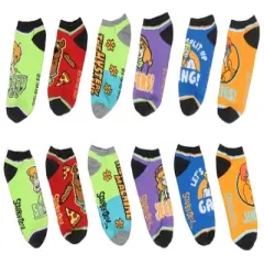 Scooby-Doo Adult Shaggy Mystery Machine Low Cut No Show Mix And Match Ankle Socks Multicoloured