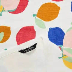 Sur La Table Kitchen Essentials 4pk 16"x28" Lemon Zest Citrus Fruit Kitchen Towel Set: 100% Cotton, Machine Washable, Woven Pattern