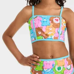 Girls' Care Bears Fictitious Character Bikini Set - Blue