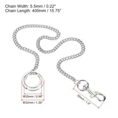 Unique Bargains Detachable Metal Smooth Convenient Keychain Lanyard with Clasp
