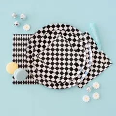 Jollity & Co. - Check It! The Classic Large Napkins - Pack of 16 Paper Napkins