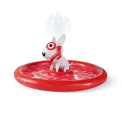 MINNIDIP Target Fountain Bullseye: PVC Outdoor Play Sprinkler for Kids