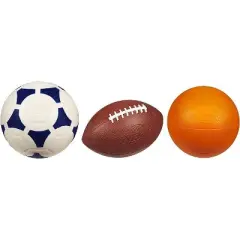 Nerf Pro Shop Mini Sports Pack &ndash; Mini Football Soccer Ball & Basketball &ndash; Great For Any Child Sport Fanatic &ndash; Great Gift