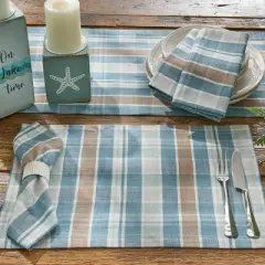 Park Designs Jordan Plaid Blue Napkin Set of 4