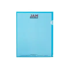 JAM Paper Plastic Sleeves 9" x 12" Blue 12/Pack 2226316987