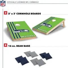NFL Seattle Seahawks 2'x3' Wood Cornhole Set