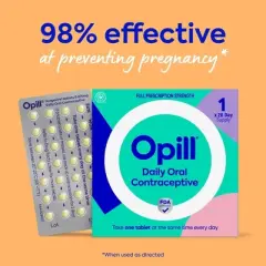 Opill Daily Oral Birth Control Pills - 1 Month - 28ct