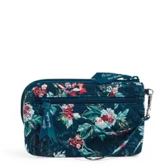 Vera Bradley Women's Recycled Cotton RFID Wristlet Rose Toile