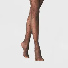 Women's Polka Dot Sheer Tights - A New Day
