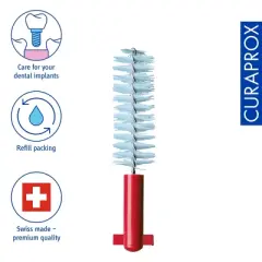 Curaprox CPS 405 Perio Refill Pink, 4-Pack Interdental Brushes for Gentle Cleaning of Large Gaps