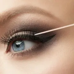 Unique Bargains Disposable False Eyelash Removal Cotton Swab Yellow 100 Pcs