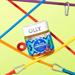 OLLY Pre-Game Energy Gluten Free, Plant-Based Gummies Blend with Vitamin B Dietary Supplements - 25ct