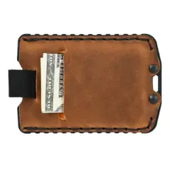 Trayvax Ascent Wallet - Black Tobacco Brown