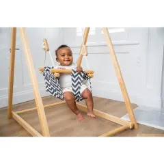 Avenlur Spruce - Baby and Toddler Foldable Swing Set with Stand