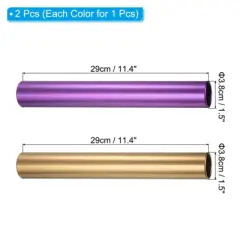 Unique Bargains Aluminum Tube Reusable Relay Track Baton for Outdoor Sport Game 2 Pcs