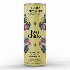 Two Chicks Sparkling Citrus Margarita Cocktail - 4pk/355ml Cans