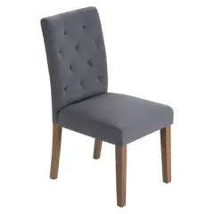 Set of 2 Westport Tufted Dining Chair Gray - Finch