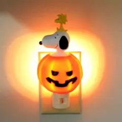 7.0 Inch Snoopy In Jack-O-Lantern Woodstock Pumpkin Electric Novelty Nightlights