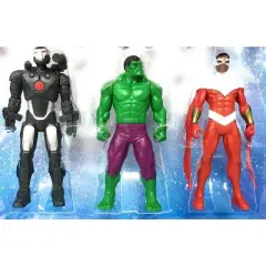 Marvel Avengers 6" Action Figures - Iron Man, Hulk, Black Panther, Captain America, Spider Man, Ant Man, War Machine & Falcon, 8 Figure Set