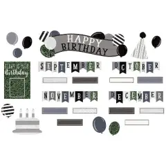 Teacher Created Resources Modern Farmhouse Happy Birthday Mini Bulletin Board Set 62 Piece Set