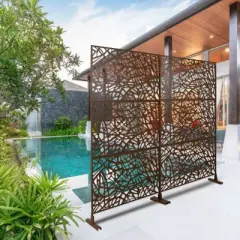 PAGED Balcony Privacy Screens Outdoor and Panels with Free Standing, Freestanding Outdoor Privacy Screen, Privacy Fence Screen, Mesh Shape