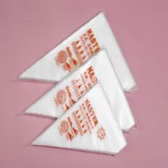 3 in 1 Thickened Disposable Cake Cream Piping Bag(Printed)