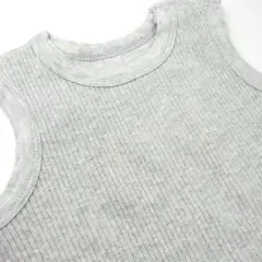 Honest Baby 3pc Ribbed Romper T-shirt & Bandana Bib set - Heather Gray