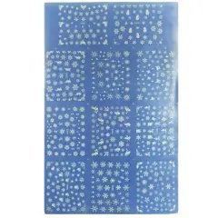 Wrapables Fingernail Tattoo Nail Art Water Nail Tattoos Water Transfer Slide Tattoos Nail Decals, Snowflakes (11 Designs/Over 500 Nail Tattoos)