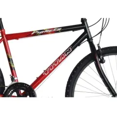 Titan Bikes Pioneer 18-Speed Men's Mountain Bike, Red