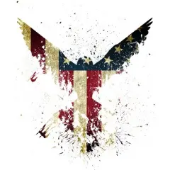 Junior's Design By Humans M'erica Eagle By designpro44 T-Shirt