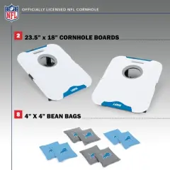 NFL Detroit Lions All-Weather Travel Cornhole Set