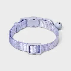 Adjustable Length with Bell Cat Collar - One Size Fits Most - Lilac Purple - Boots & Barkley&trade;