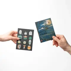 Pumpkin Dress Up, The Afterparty, Witchy Fall/Autumn Greeting Card Pack Sets (3 ct, Assorted) by Ramus & Co