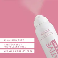 Native Whole Body Deodorant Spray - Vanilla & Raspberry - 3.5oz