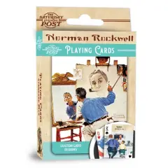 MasterPieces Officially Licensed Saturday Evening Post Norman Rockwell Playing Cards - 54 Card Deck for Adults